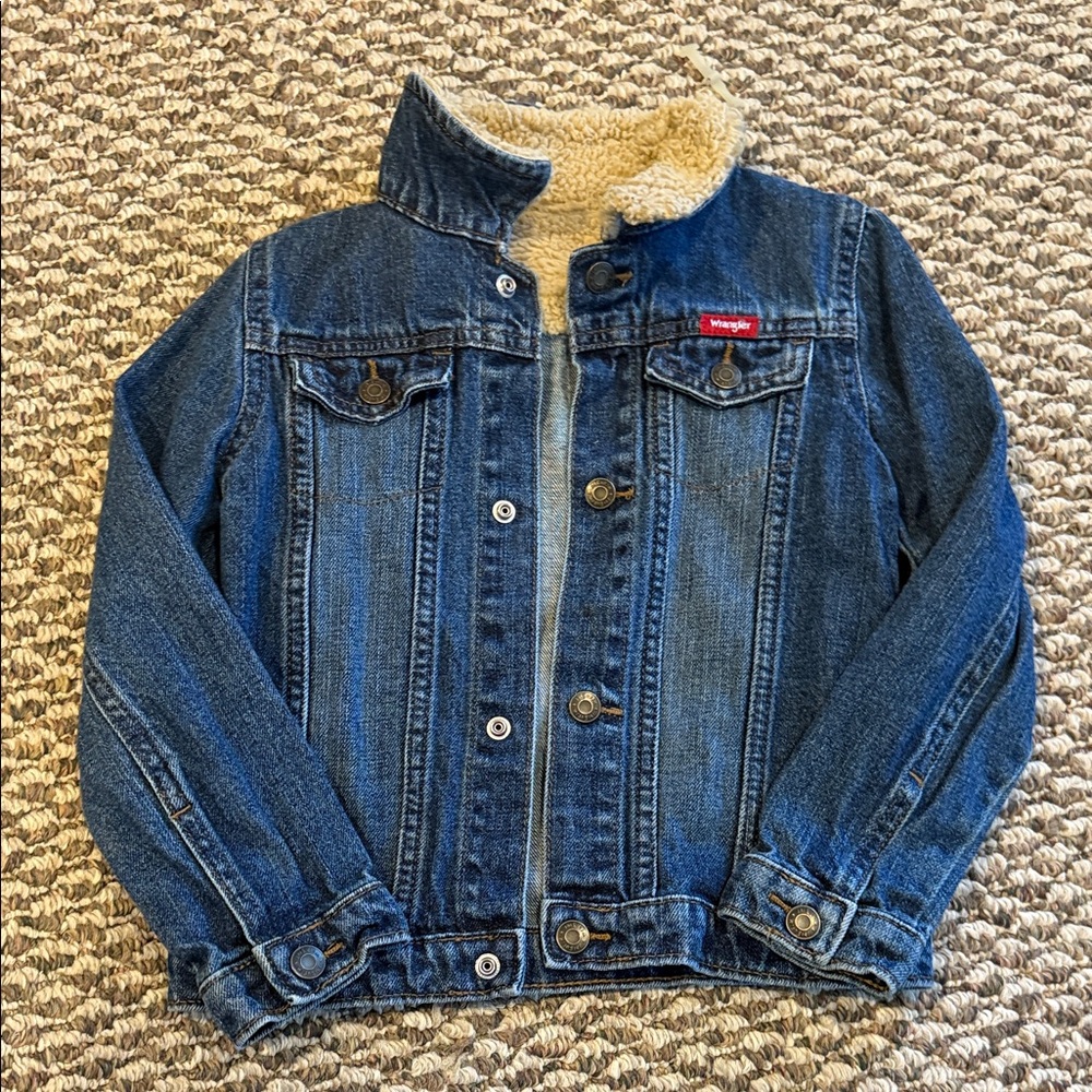 Wrangler Kids Denim Jacket with Sherpa Lining